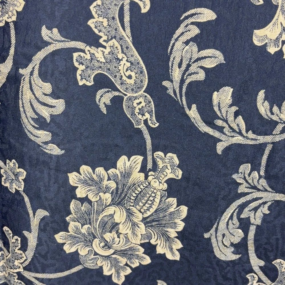 2 VTG Croscill Damask Jacquard STD. Pillow SHAMS 25 X 20 Rope detail Flanged USA